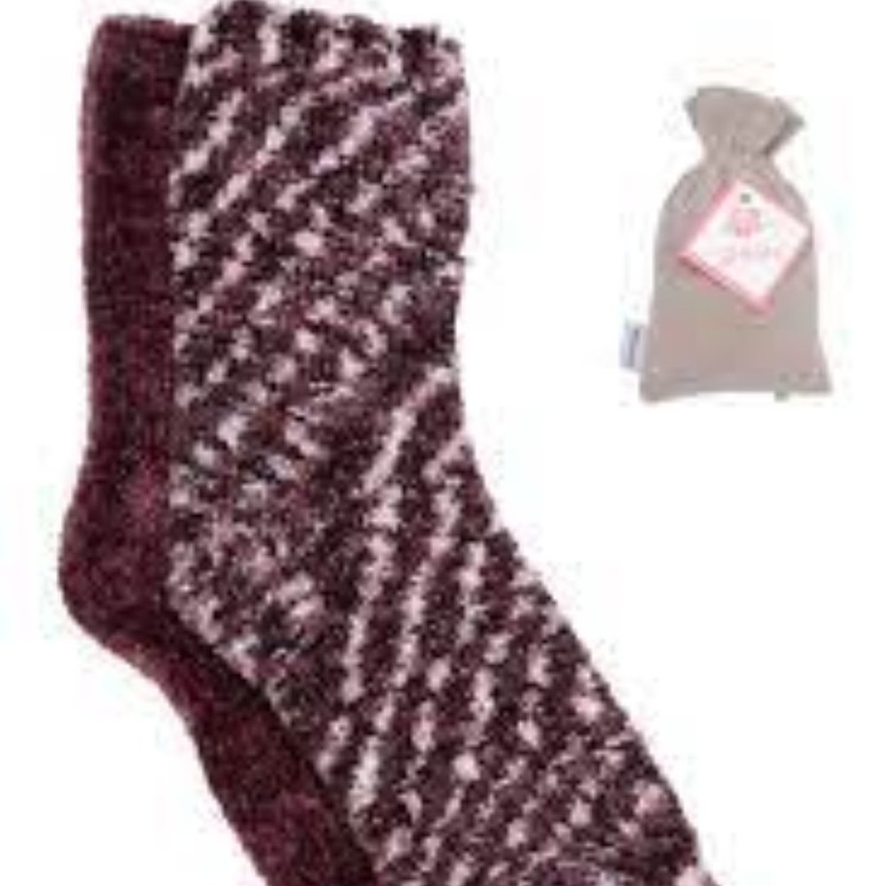 MINX NY Rose/Shea Infused Velvet Socks 2 Pairs